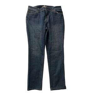 Chico's Dark Blue Straight Leg Women’s Jeans - 15